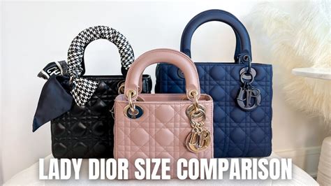 dior lady dior sizes|Lady Dior mini vs small.